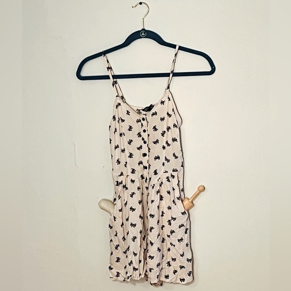 Divided Other - White Bow Romper